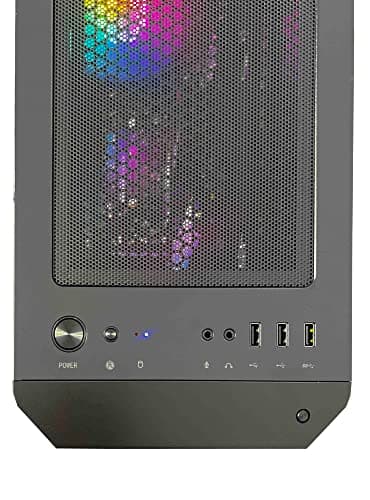 NSXGAMING Nova Desktop Gaming Computer (AMD Ryzen 5 5600G, 16GB 2 * 8 GB DDR4 3600, 512Gb M2 NVME SSD, RGB Fans, W11 64-bit Ready, Wify Ready, Mouse and Keyboard)