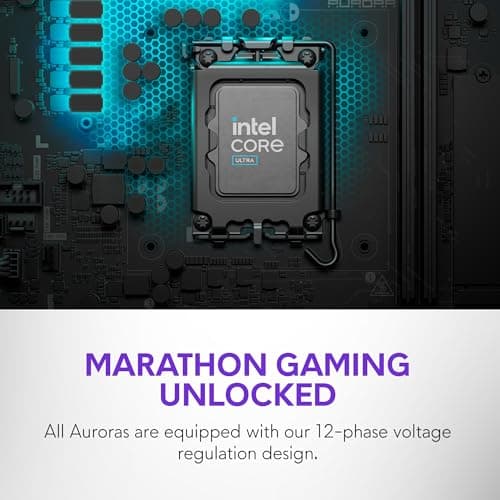 Alienware Aurora Gaming Desktop ACT1250 - Intel Core Ultra 7 265F, 32GB DDR5 RAM, 1TB SSD, NVIDIA GeForce RTX 5070, 1000W Platinum Rated PSU, Windows 11 Home, Clear Panel - Black