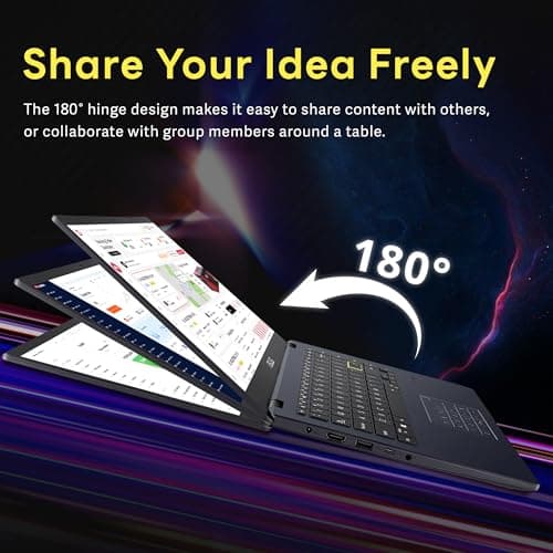 ASUS 14" FHD Laptop, Intel Pentium N6000 Processor, 4GB RAM, 224GB Storage(64GB eMMC+160GB Docking Station Set), Intel UHD Graphics, Webcam, Bluetooth, Win 11, Star Black