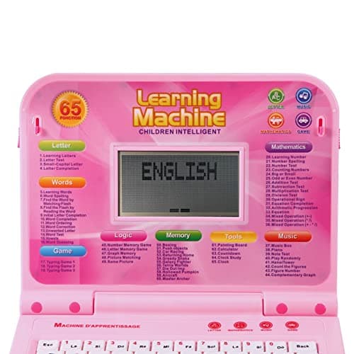 LESHITIAN Kids Laptop, 65 Learning Modes, Educational Learning Computers for Kids Ages 3+