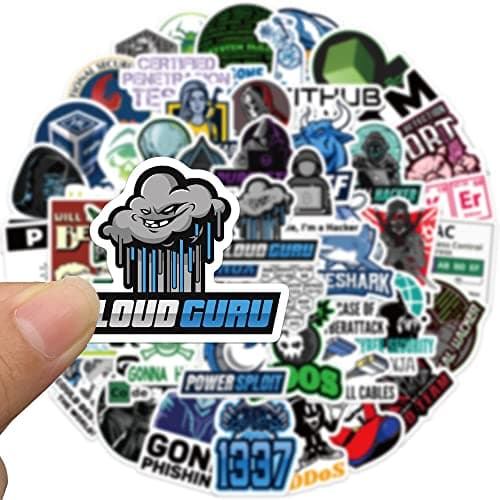 50pcs Vinyl Waterproof Hacker Programmer Stickers for Laptop,Car Bumper,Luggage,Skateboard,Water Bottles,Computer,Phone, Kids Teens Adults for Stickers
