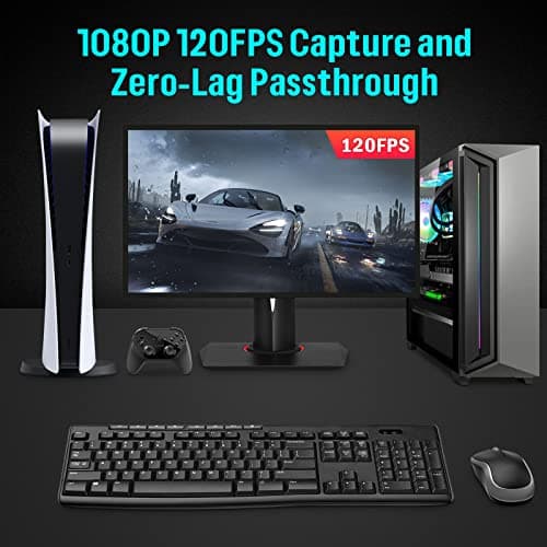 Game Capture Card, HDMI PCI-E 4K 30fps Record & Live Stream from Gaming Systems, Camcorders, DSLRs,Support Zero Delay HDMI Loop-Out
