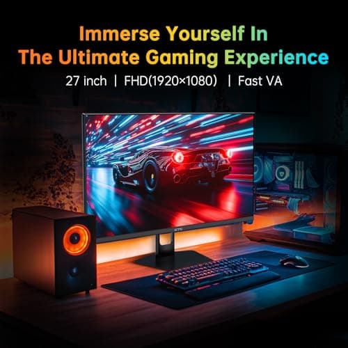 27 Inch 280Hz Gaming Monitor, FHD 1080P 240Hz PC Computer Monitor, Fast VA Panel, 1ms GTG, FreeSync G-Sync Compatible, HDR Support, 126% sRGB, HDMI and Displayport Inputs, H27E22P