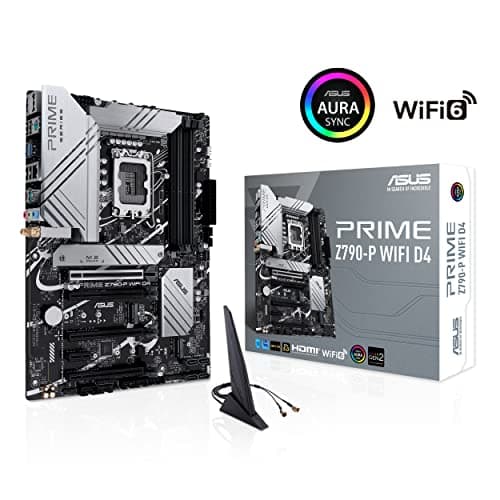 ASUS Prime Z790-P WiFi D4 LGA 1700(Intel 14th,12th&13th Gen) ATX motherboard (PCIe 5.0,DDR4,14+1DrMOS,3x M.2,WiFi 6, Bluetooth v5.2,2.5Gb LAN, front panel USB 3.2 Gen 2 USB Type-C, Thunderbolt 4/USB4)