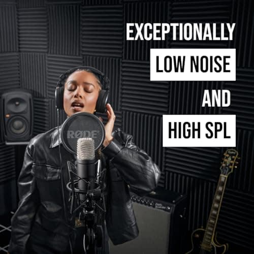 RØDE NT1 Signature Series Condenser Microphone with SM6 Shockmount and Pop Filter - Black