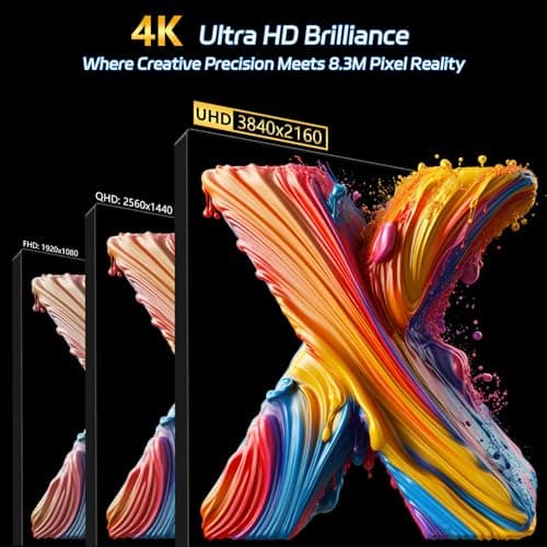Touchscreen Gaming Monitor 27 Inch 4K UHD(3840x2160) IPS Computer Monitor, 60Hz, Ultra-Thin Bezel, HDMI, DisplayPort, 400 cd/㎡, VESA, Tilt Adjustable