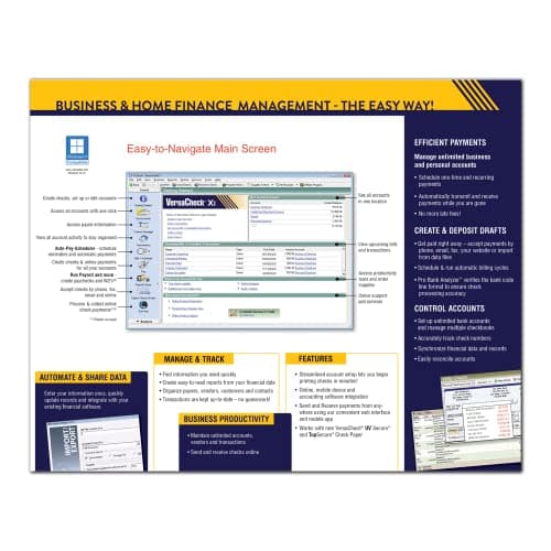 VersaCheck X1 Gold 2023 - Finance and Check Creation Software [PC Download]