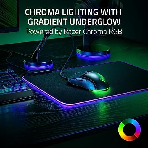 Razer Cobra Gaming Mouse: 58g, Gen-3 Optical Switches, Chroma RGB Lighting, 8500 DPI Sensor, PTFE Feet, Speedflex Cable - Black