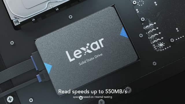 Lexar 480GB NQ100 SSD 2.5 Inch SATA III Internal Solid State Drive, Up to 550MB/s Read, Gray (LNQ100X480G-RNNNU)