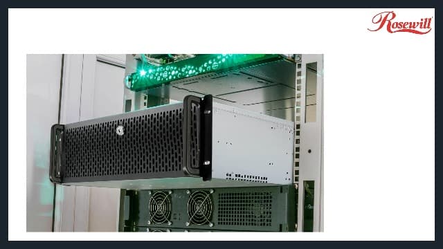 Rosewill 4U Server Chassis Hot Swap HDD 12 Bay Rack Mount Server Case, Support 12x 3.5 HDD Bays E-ATX Board, Rackmount Server Case Include Front 3X 120mm Fans Rear 2X 80mm Fans, 25" Deep RSV-L4412U