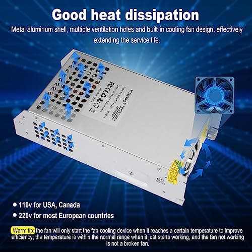 DC 48V 20.8A 1000W Switching Power Supply SMPS AC 110V / 220V-DC 48V Transformer Adapter, for LED Strip Light, CCTV Camera Security System,Computer Project of Industrial Power Supplies