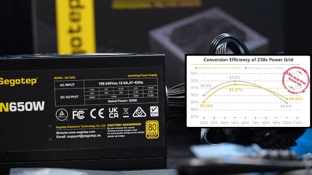Segotep GM850 Power Supply 850W, PCIe 5.1 & ATX 3.1 Full Modular 80 Plus Gold Certified Gaming PSU for NVIDIA RTX 20/30/40/50 Series and AMD Graphics Cards