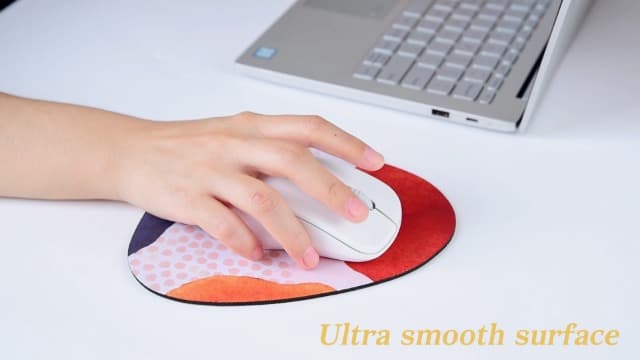 Rimilak Small Mouse Pad 6 x 7 Inch, Irregular Mini Mouse Pad with Non-Slip Rubber Base, Waterproof Compact Mouse Mat for Laptop Computer Wireless Mouse Keyboard Home Office Travel, Midnight Flowers
