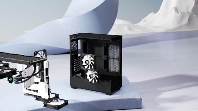 PC Case - Pre-Installed 6 PWM ARGB Fan, ATX Mid-Tower Gaming PC Case, Type-C,FOIFKIN (White, F1)