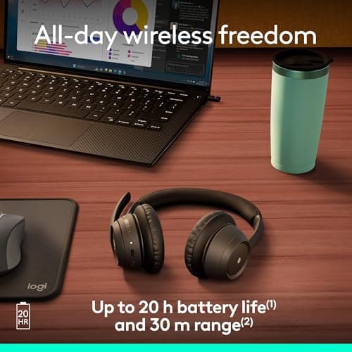 Logitech Zone 305 for Business, Wireless Bluetooth Headset with Microphone, for Microsoft Teams, Compatible with Windows, Mac, Chrome, Linux, iOS, iPadOS, Android
