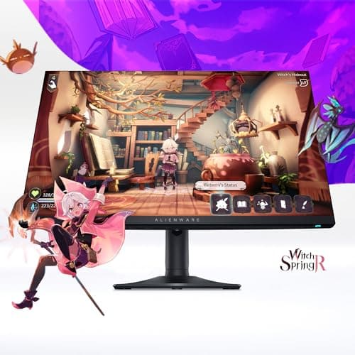 Alienware AW2724DM Gaming Monitor - 27" QHD (2560 x 1440) 180Hz w Overclock, AMD FreeSync Premium Pro, NVIDIA G-SYNC, VESA Display - Black,Black/Silver