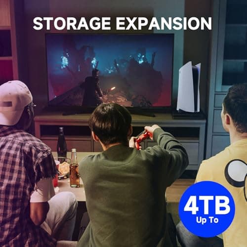 4TB NVMe Internal Gaming SSD for PS5 with Heatsink, Up to 7300MB/s M.2 SSD PCIe Gen 4 SSD Storage Expansion Compatible with PS5, Internal Solid State Drive for Gamers, Professionals, Creators