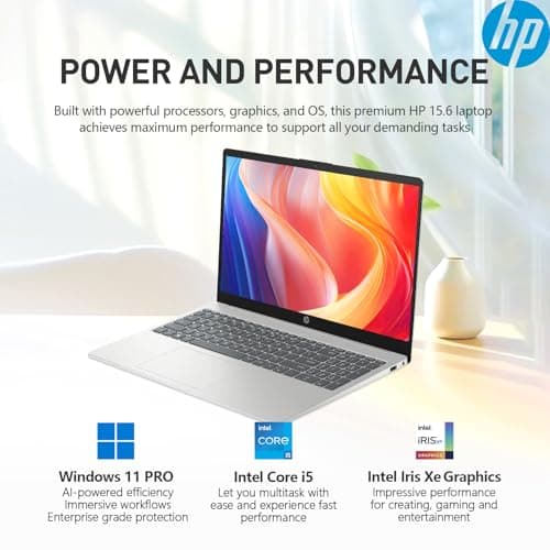 HP 2025 15 Laptop Computer, 15.6" FHD College Students Business Laptop, Intel Core i5 (10 Cores), 40GB RAM 1TB SSD+512GB Docking Set, Windows 11 Pro Lifetime Office, 10-Key Number Pad