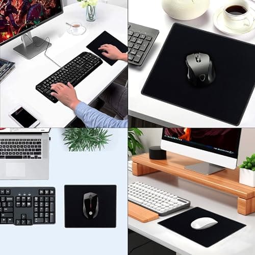 SaiTech IT 20 Pack 2mm Mouse Pad with Stitched Edges Non-Slip Rubber Base, Premium-Textured and Waterproof Mousepads Bulk, Mouse Pad Multipack Mousepad for Computers, Laptop, 8.66 x 7.1 inch
