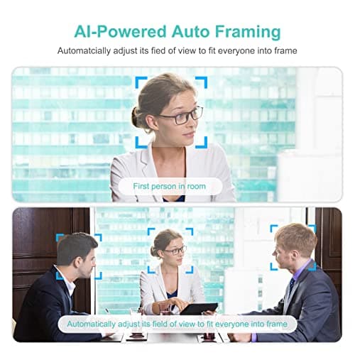 4K Pro Audio and Video Conference Room Camera with Remote Control for Windows TV, AI-Powered HD Webcam with Microphone & Speaker for Desktop Computer/PC/Monitor/Laptop/Teams/Zoom/Skype