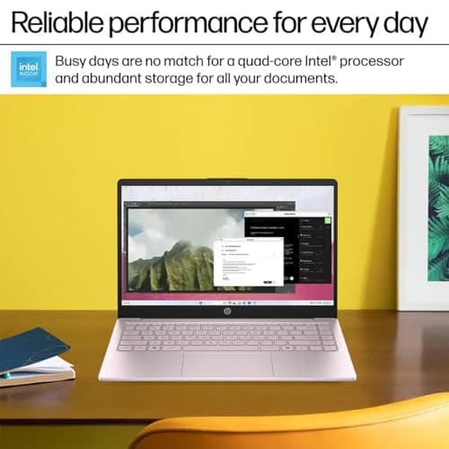 HP 14 Ultrabook • Back to School Limited Edition w/Microsoft 365 • Intel 4-Core CPU • 8GB RAM • 1.6TB Storage (128GB OnBoard w/ 512GB Portable Drive + 1TB OneDrive) • Tranquil Pink • Win 11