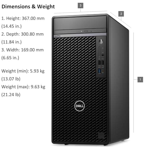 Dell OptiPlex 7020 Plus Tower 7000 Business Desktop Computer, 14th Gen Intel 20-Core i7-14700 up to 5.4GHz, 64GB DDR5 RAM, 2TB PCIe SSD, DVDRW, WiFi Adapter, Ethernet, Keyboard Mouse, Windows 11 Pro