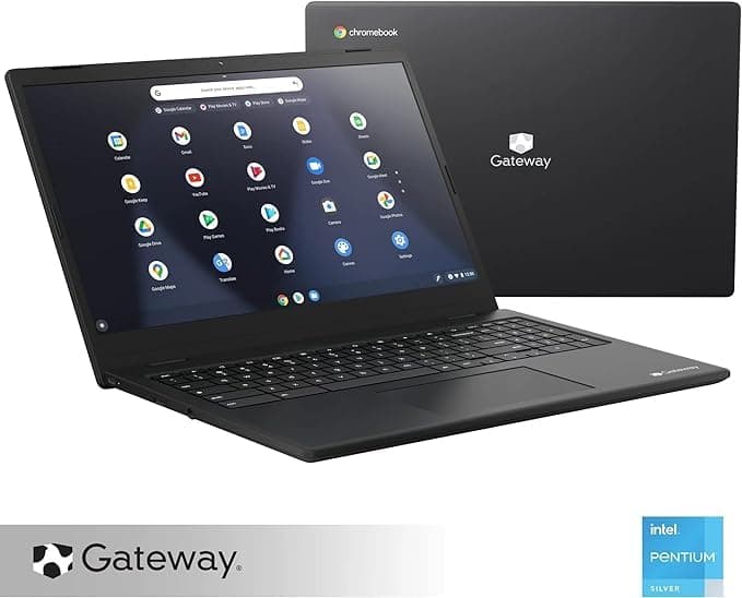 Gateway 15.6 HD Chromebook in Onyx Gray Intel Quad Core up to 3.3Ghz 4GB DDR4 128GB SSD Tuned by THX Audio Webcam Chrome OS (GC415 - ) (Renewed)