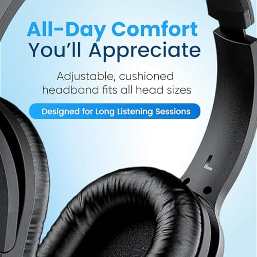 PHILIPS Over Ear Wired Stereo Headphones for Podcasts, Studio Monitoring and Recording Headset for Computer, Keyboard and Guitar with 6.3 mm (1/4") Add On Adapter