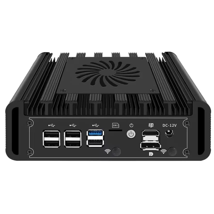 Mini PC N150 Firewall Hardware Intel 82599ES 2 x 10GbE SFP+, 3 x i226V 2.5GbE LAN OPNsense Appliance,AES-NI, 2HD, SIM Card Slot, M.2 WiFi Slot,NO RAM NO SSD