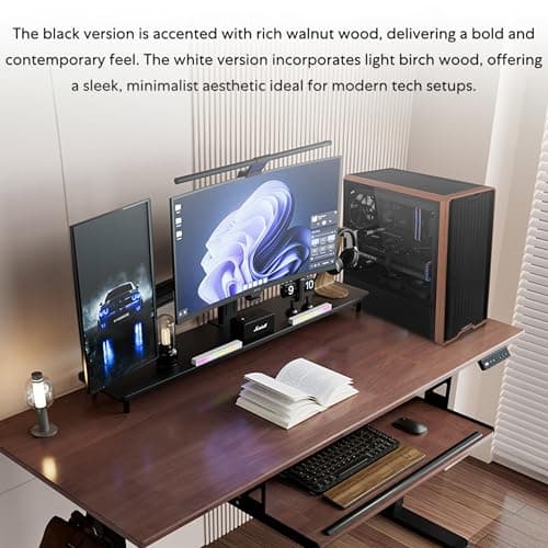 Lian Li LANCOOL 217 Genuine Walnut Wood Computer Case, Mid-Tower ATX PC Case with 5 Pre-Installed PWM Fans 2x170mm, 2x120mm & 1x140mm, Flexible PSU & Cable Installation - Black (LAN217X)