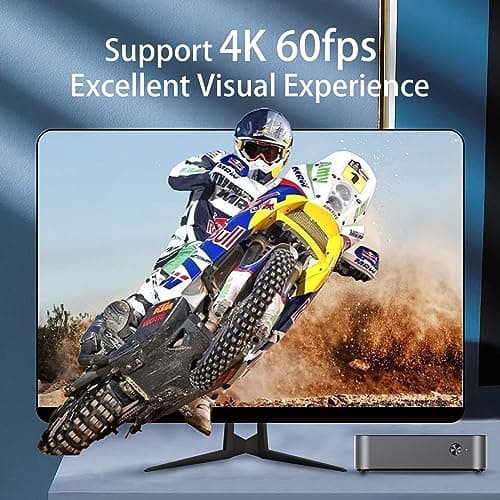 DreamQuest Mini Pc Windows 11 Pro Preloaded, Intel 12th N95 (up to 3.4GHz) Mini Desktop Computers with 16GB RAM 512GB M.2 SSD, Support 4k@60Hz,WiFi 5, Bluetooth4.2, USB3.2 * 4, Dual LAN, HDMI*3