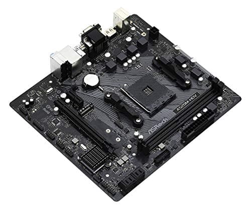 ASRock A520M-HDV Supports AMD AM4 Socket Ryzen™ 3000, 4000 G-Series and 5000 and 5000 G-Series Desktop Processors Motherboard, 32 GB memory storage
