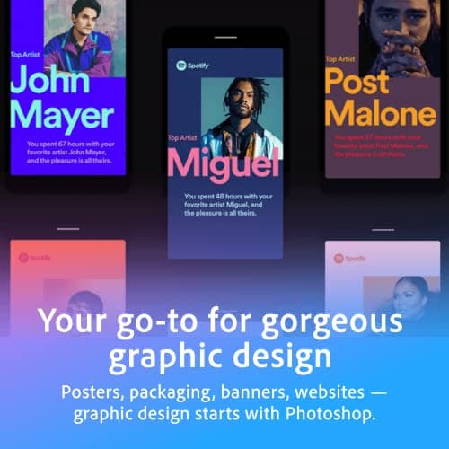 Adobe Photoshop | Photo, Image, and Design Editing Software | 12-Month Subscription with Auto-Renewal, PC/Mac