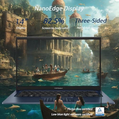 ASUS VivoBook Laptop | 40GB RAM | 1TB PCIe SSD Storage | 14" FHD Display | Intel 12th Generation 6 Core Processor | Bluetooth | HDMI | Thin & Light | Windows 11 Pro | w/WOWPC Recovery USB