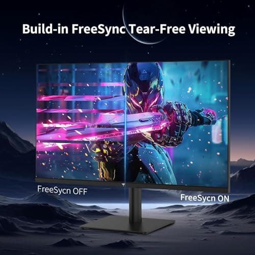 27 Inch QHD(2560 * 1440) 100Hz Computer Monitor - IPS Panel, Anti-Blue Light Screen, 100% High Color Gamut, 123% sRGB, Support FreeSync and GSync, PC Monitor for Casual Gaming and Working