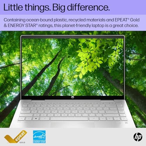HP Pavilion x360 14 inch Laptop, FHD Touchscreen, 13th Generation Intel Core i3-1315U, 8 GB RAM, 256 GB SSD, Intel UHD Graphics, Windows 11 Home, 14-ek1099nr (2024)