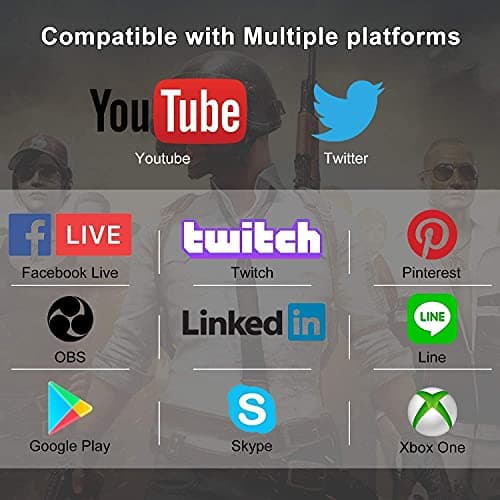 DIGITNOW Audio Video Capture Card,4K HDMI USB 3.0 Capture Adapter Video Converter 1080P 60fps Portable Capture Device for Video Game Recording Live Streaming Broadcasting,Support PS4 Xbox One Camera