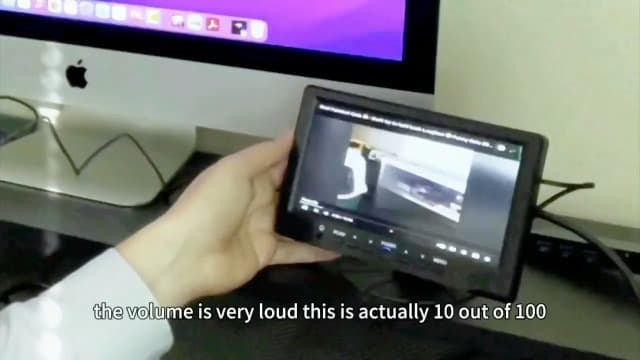 7 inch Small HDMI VGA AV RCA Monitor 1080P Second Screen for PC/Security System/Game Console; IPS 1024X600 Pixels; 60HZ; Built in Loud Speakers & Earphone Jack; 12V USB Power Cable for Portable Use