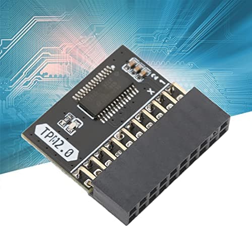 TPM 2.0 Module for Win11 for, 20Pin 2 10P Encryption Security Module, TPM 2.0 Module 2.54mm Pitch DDR4 Memory Module for Computer Motherboard