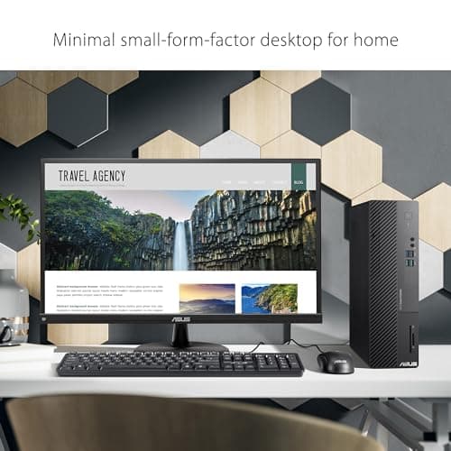 ExpertCenter D5 Small Form Factor Desktop PC, Intel Core i5-13400, 16GB DDR4 RAM, 1TB PCIe SSD, Windows 11 Pro, Black, D500SE-AS504