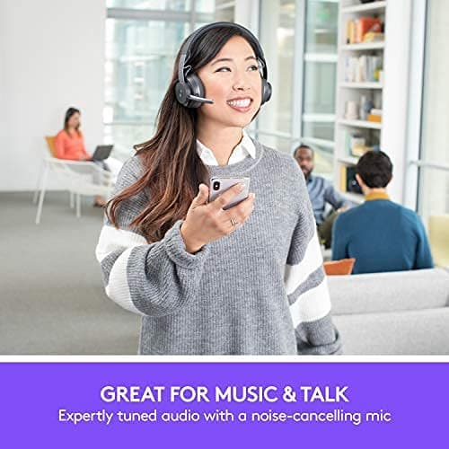 Logitech Zone Wireless Certified for Microsoft Teams Bluetooth Headset, Graphite