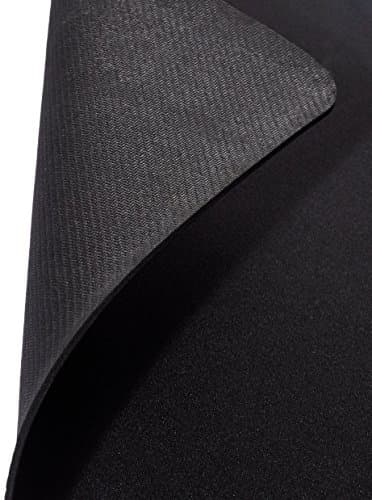 Amazon Basics Large Square Computer Mouse Pad, Cloth and Rubberized Base, 17.7L x 15.7W inches, Black