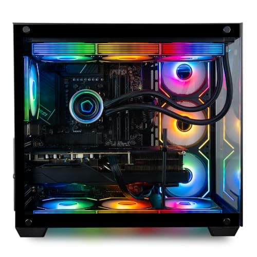 Panorama XL RTX 5090 Gaming Desktop - Intel Core Ultra 9 285K, 192GB DDR5 RAM, 4TB NVMe 9100 Pro Gen5 SSD, 10TB HDD, WiFi 6E, HDMI, Windows 11 Pro - Best 2025 RGB Prebuilt Tower Computer for Gamers