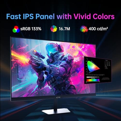24 Inch 180Hz/190Hz Gaming Monitor, FHD PC Computer Monitor with Fast IPS Panel, HDR400, 133% sRGB, Bluelight Filter, 2 HDMI & 1 DP Port, Compatible Freesync and Wall Mountable, H24F8