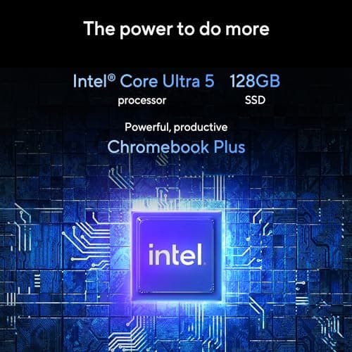 ASUS ExpertBook CX54 Chromebook Plus Laptop with Google AI, 14" 2560x1600 Display, Intel® Core™ Ultra 5 Processor, 8GB RAM, 128GB SSD, ChromeOS, Fog Silver, CX5403CMA-DB588