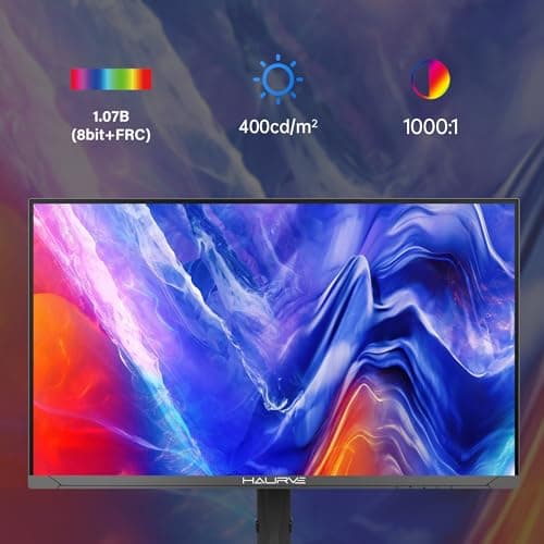 Haurve 32” UHD 4K 144Hz Gaming Monitor with Height Adjustable Stand, PD 90W, HDMI 2.1, DP 1.4, USB-C, RGB, Speakers, 0.5ms, 3840X2160 Display, (HG3214K)