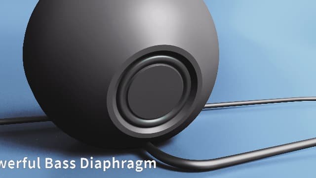 USB Computer Speaker for Laptop, External Speakers for Desktop Computer with Crystal Clear Sound, Rich Bass and Volume Buttons, Plug-N-Play (Black)