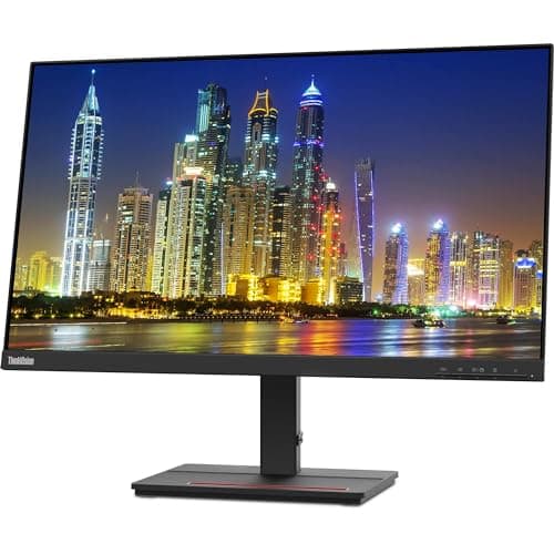 Lenovo ThinkVision S24e-20 23.8" Full HD WLED LCD Monitor 2-Pack Bundle with 250 Nit Brightness, FreeSync, 1920 x 1080, Vertical Alignment, HDMI-VGA, Raven Black