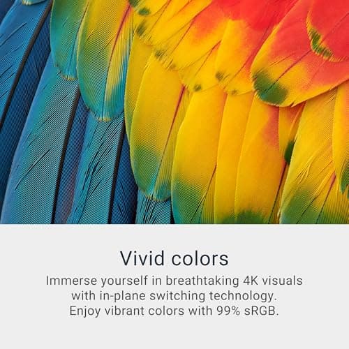 Dell 27 Plus 4K Monitor - S2725QS - 27-inch 4K (3840 x 2160) 120Hz 16:9 Display, IPS Panel, AMD FreeSync Premium, sRGB 99%, Integrated Speakers, 1500:1 Contrast Ratio, Comfortview Plus - Ash White