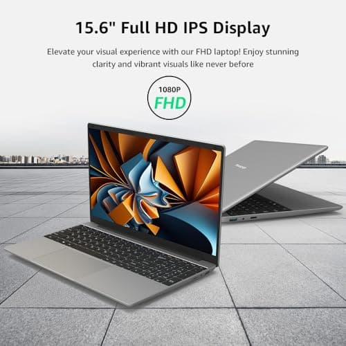 ApoloSign Laptop, 12GB RAM, 512GB SSD, 15.6" Full HD Notebook, Expandable to 1TB, Intel N5095 Processor, Dual-Band WiFi, 178° Viewing Angle, Dual Speakers